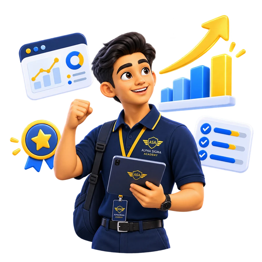Siswa Alpha Sigma Academy memantau progress dan next action